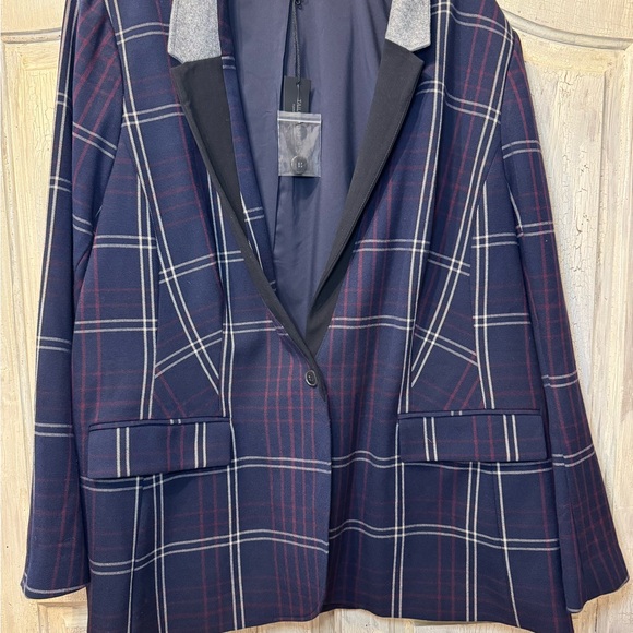 NWT Plaid Blazer - Picture 2 of 7